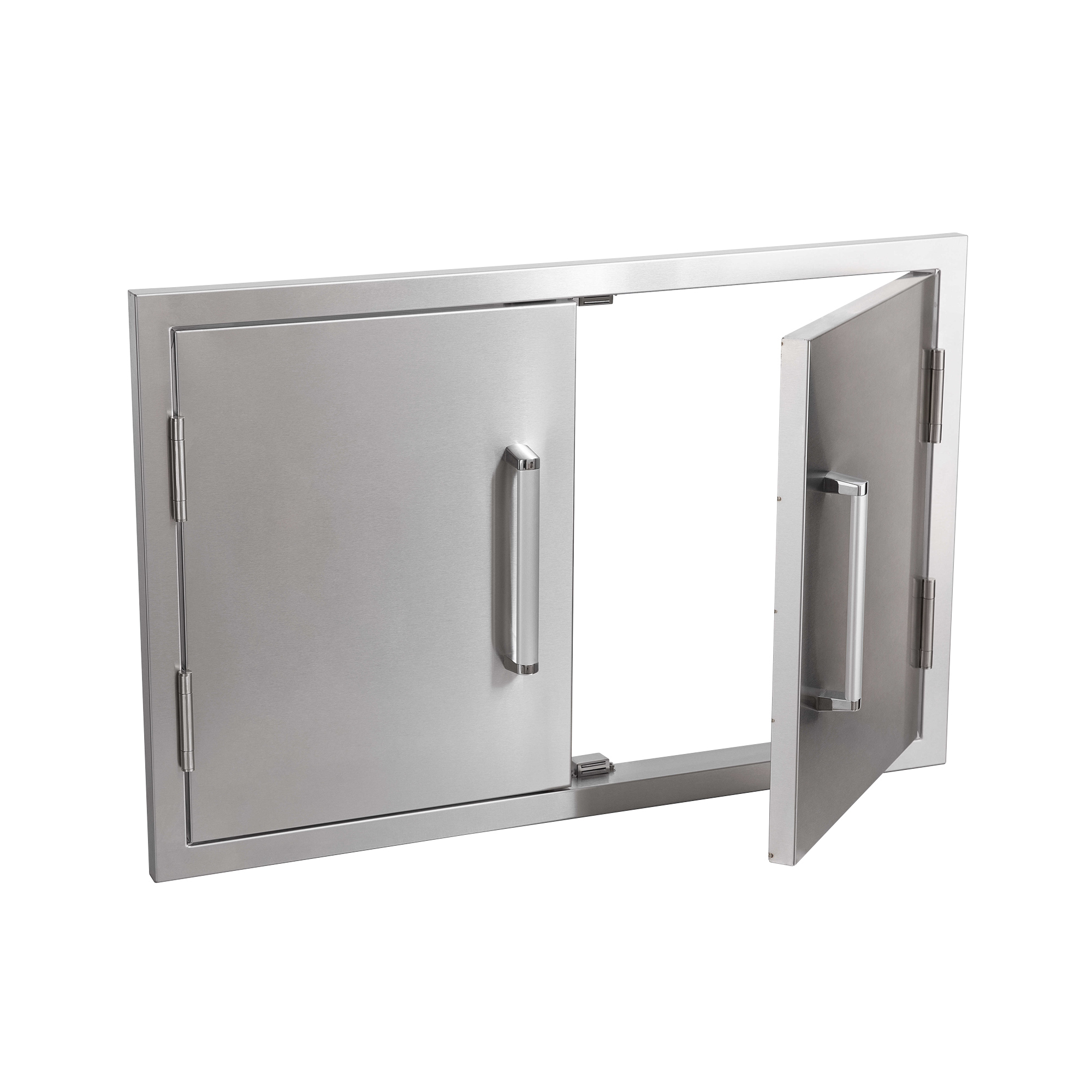 Edelstahl-Einbaumodul | Doppeltür