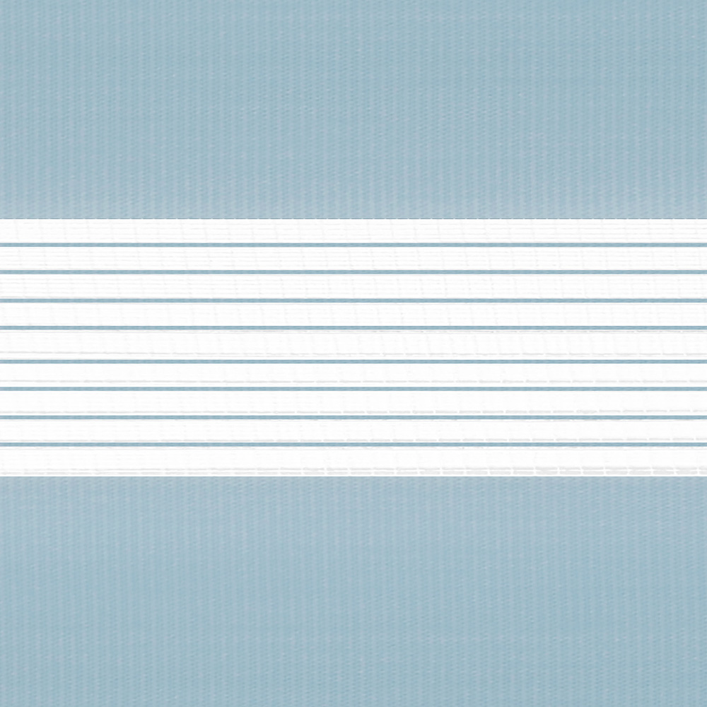 Doppelrollo mit abwechselnden transparenten und blickdichten Streifen für Lichtregulierung