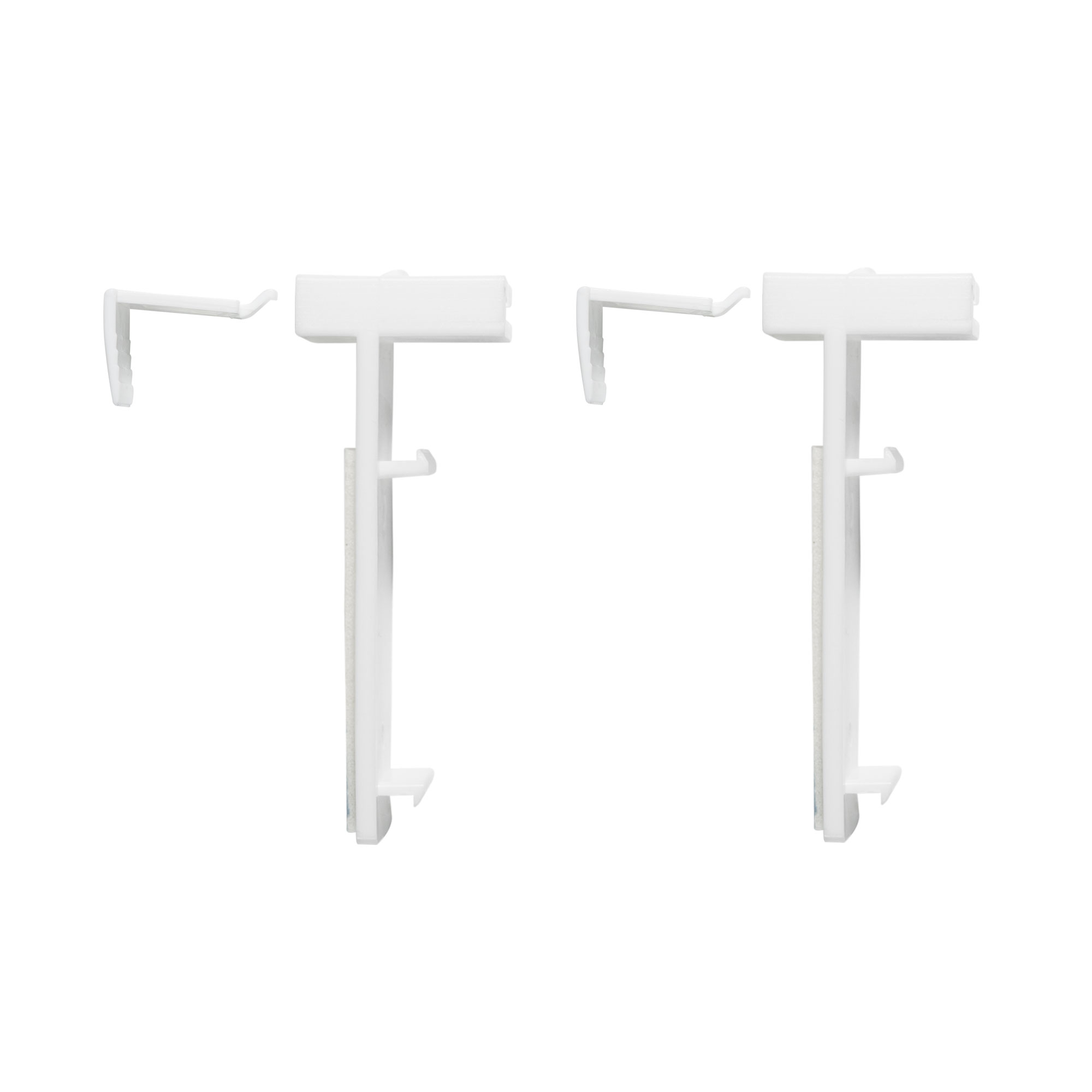 Zwei Klemmhalter für Verdunkelungs- und Thermorollo, geeignet für Fensterflügel 5-15mm