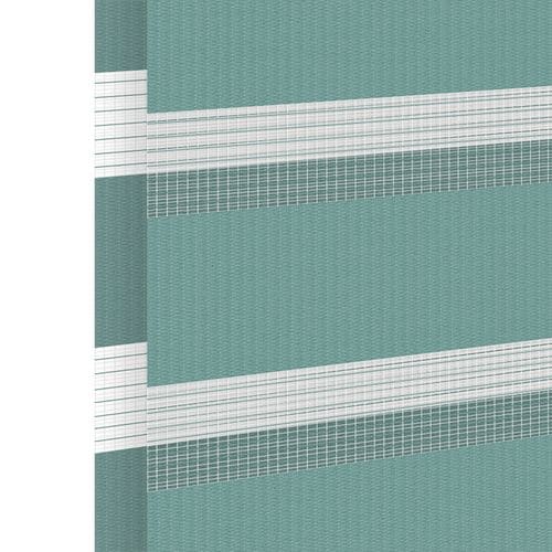 Stoffmuster für Doppelrollo nach Maß | S-17 türkis / lichtdurchlässig / Tulum