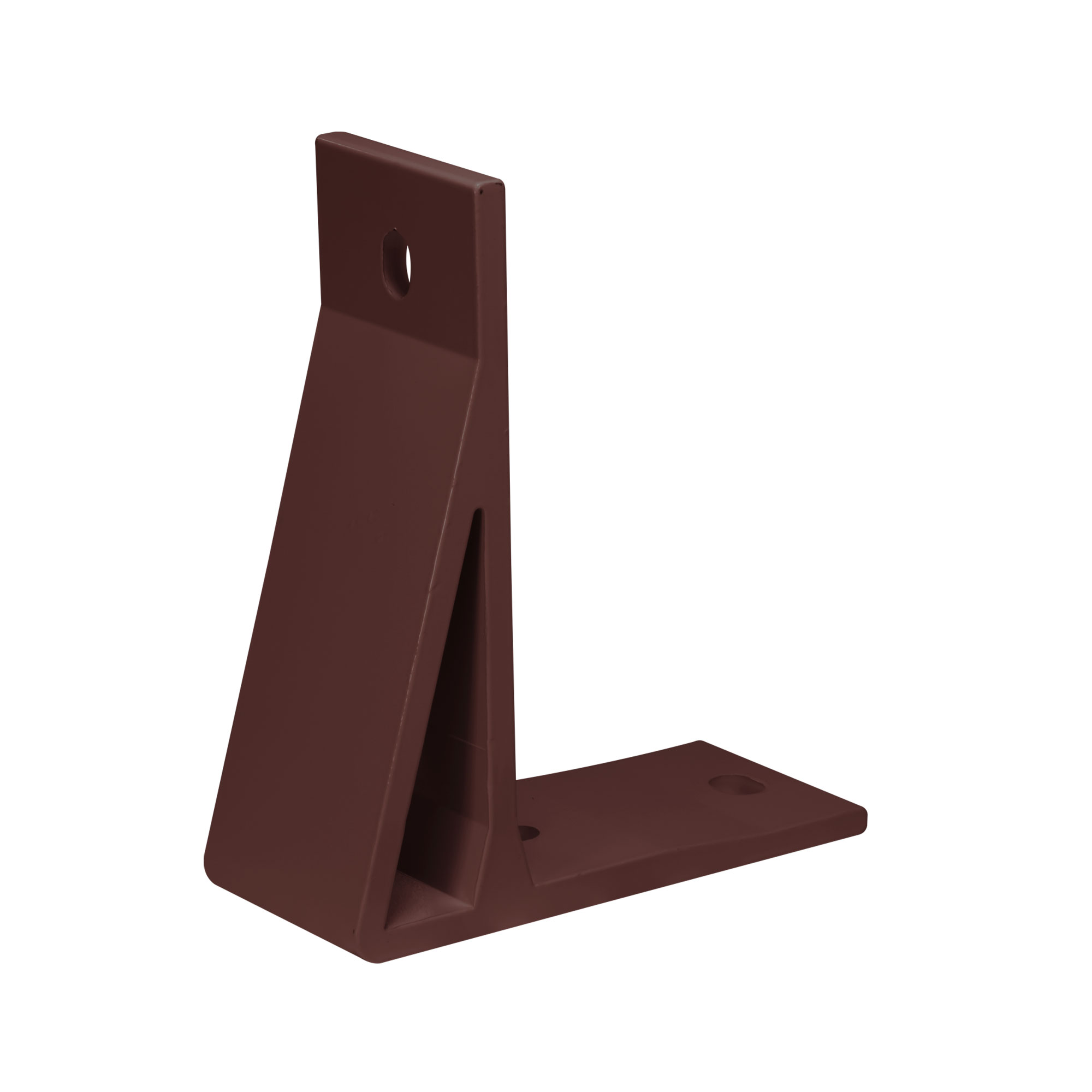 Halterung für Kassettenmarkise Aedis 2000 mit Befestigungslöchern und Winkelstruktur