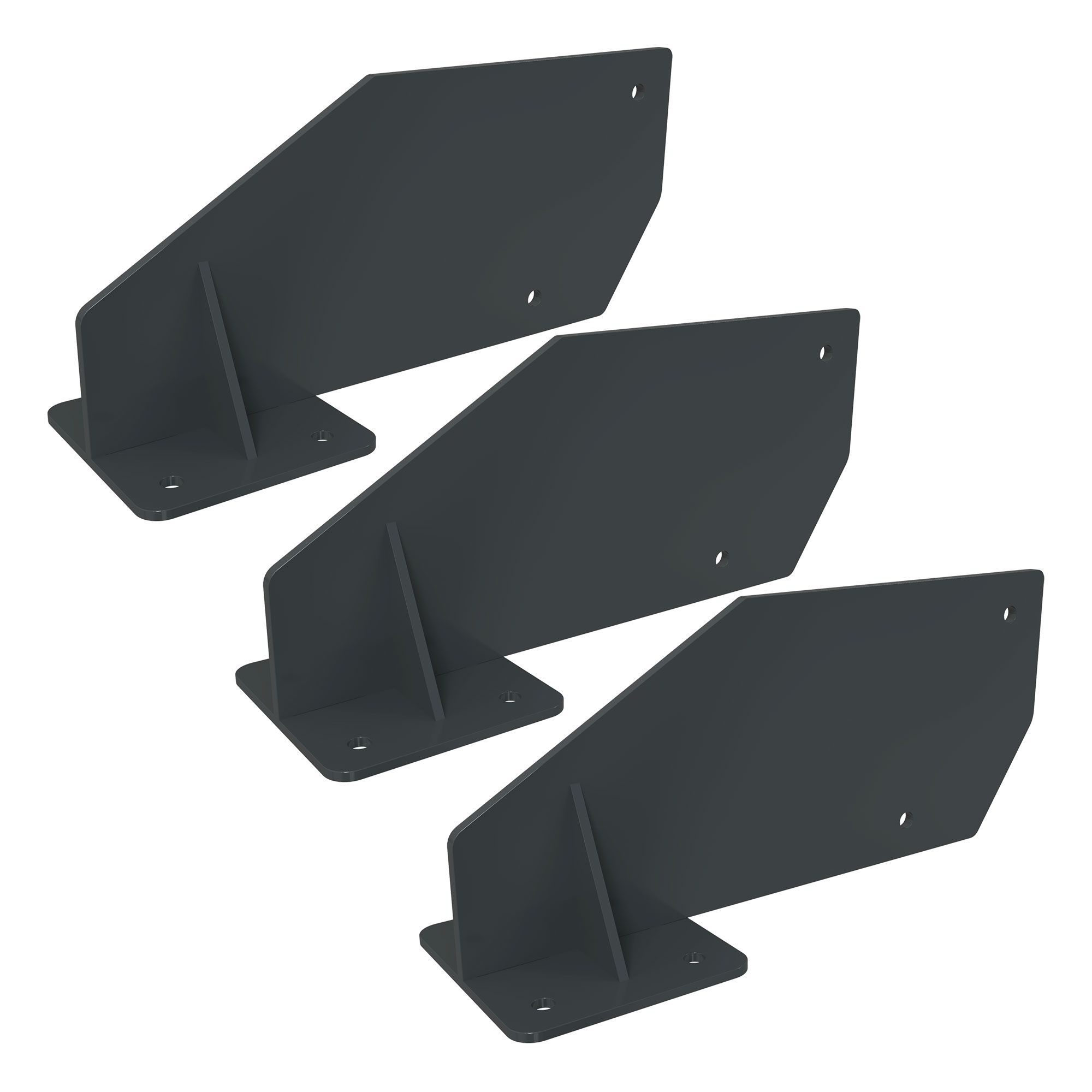 Halterung für Kassettenmarkise Curve 2000 mit Befestigungslöchern und stabiler Bauweise