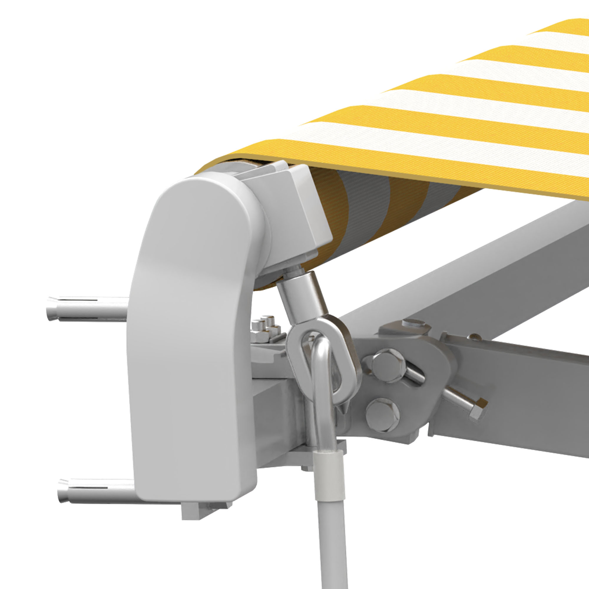 slider_image_01928fdd7b38705bb64594e9c92350a8 Gelenkarmmarkise Basic 2000 mit mechanischem Aufbau und Befestigungselementen