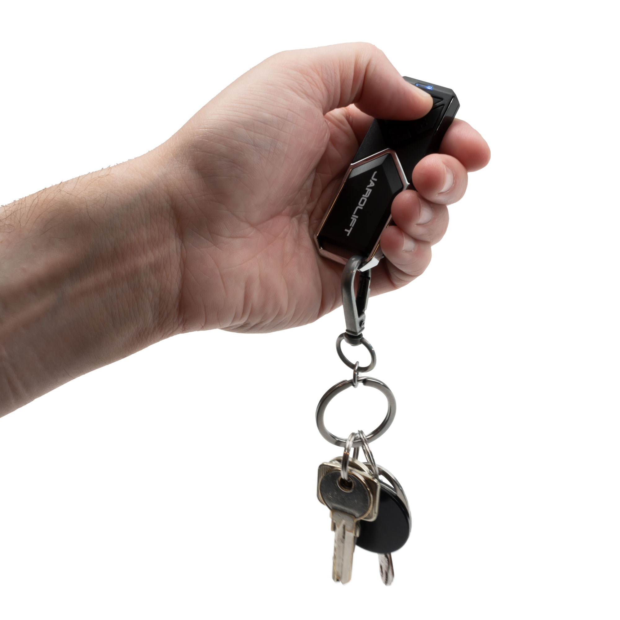 slider_image_0193074c22f471c796959f0ecb4e1815 Hand hält Garagentorantrieb-Fernbedienung mit Schlüsselbund