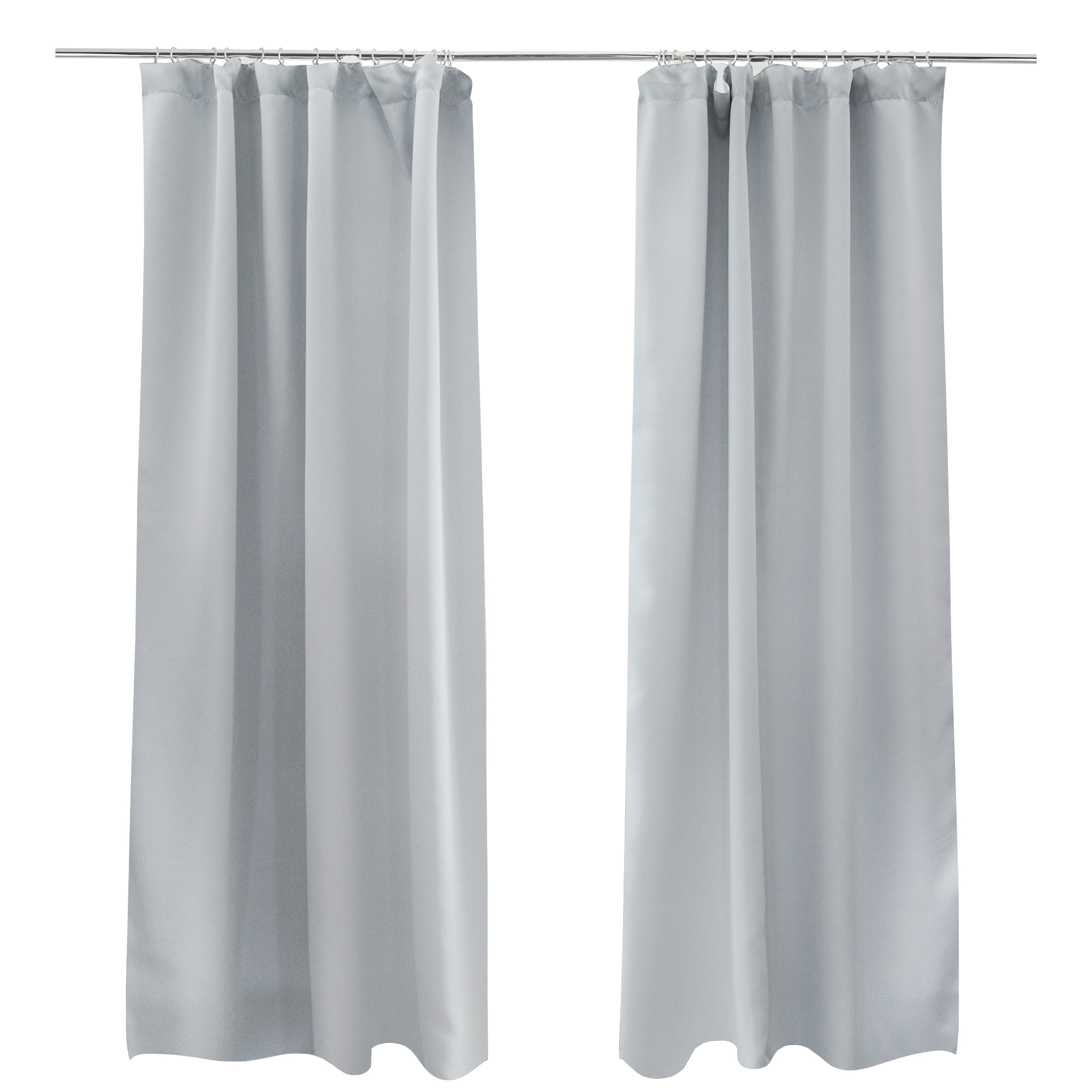 slider_image_5f3e631c991740b2aab6d583d5a20457 Zwei Vorhänge mit Kräuselband an einer Stange hängend