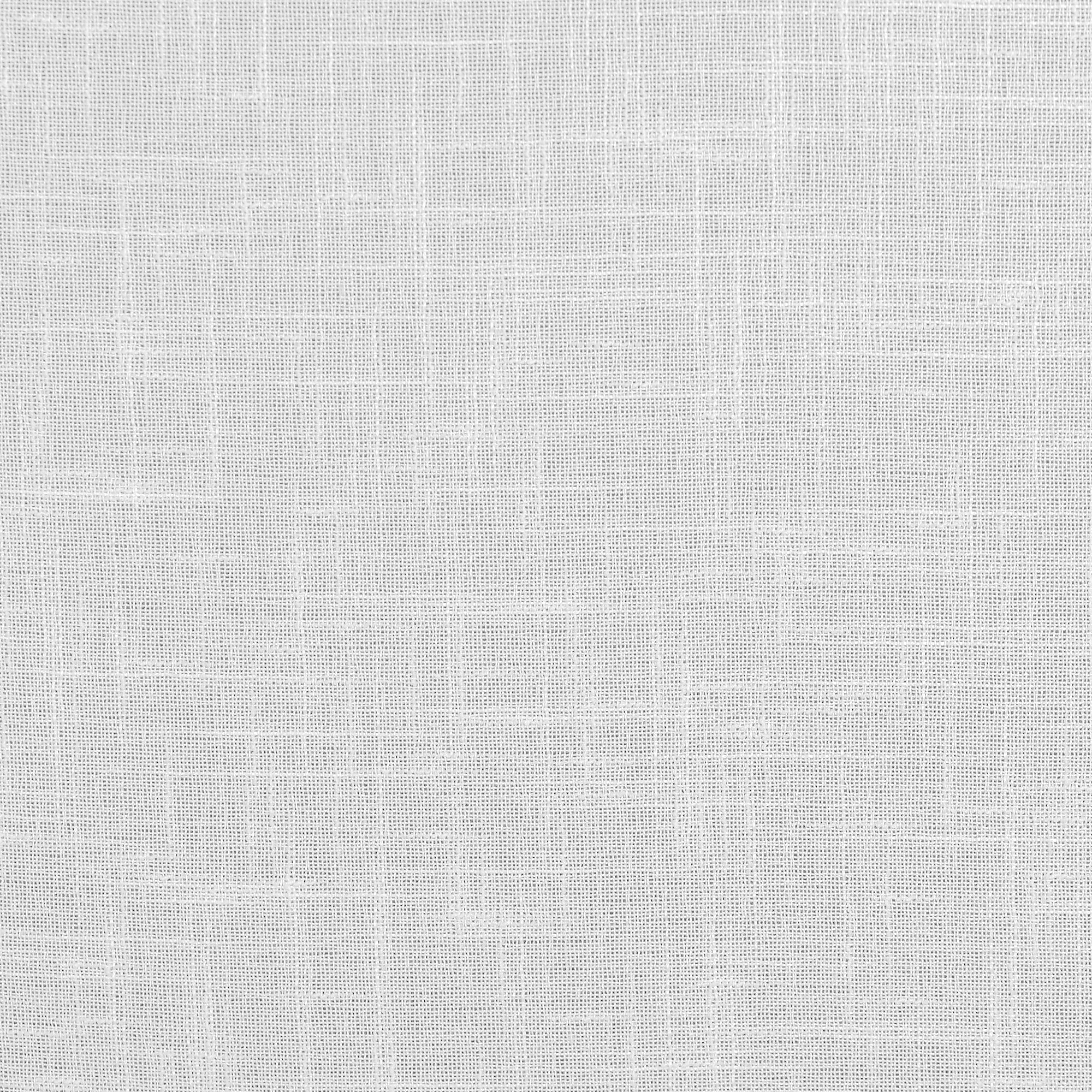 Stoffmuster für Vorhänge nach Maß | 189 weiß-leinen optik / halbtransparent / Print