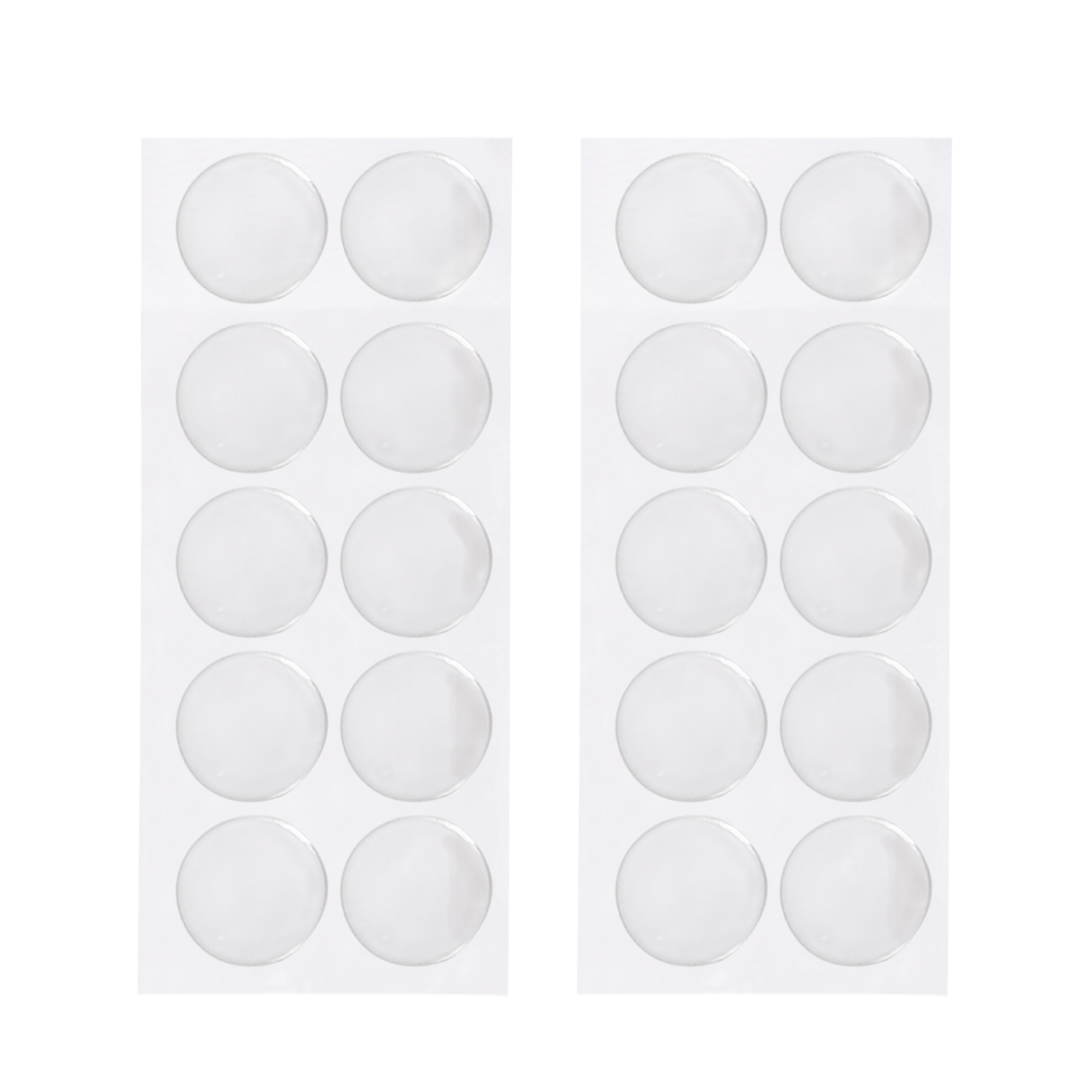 Gel-Klebepads | doppelseitig klebend, 20 Stück, transparent