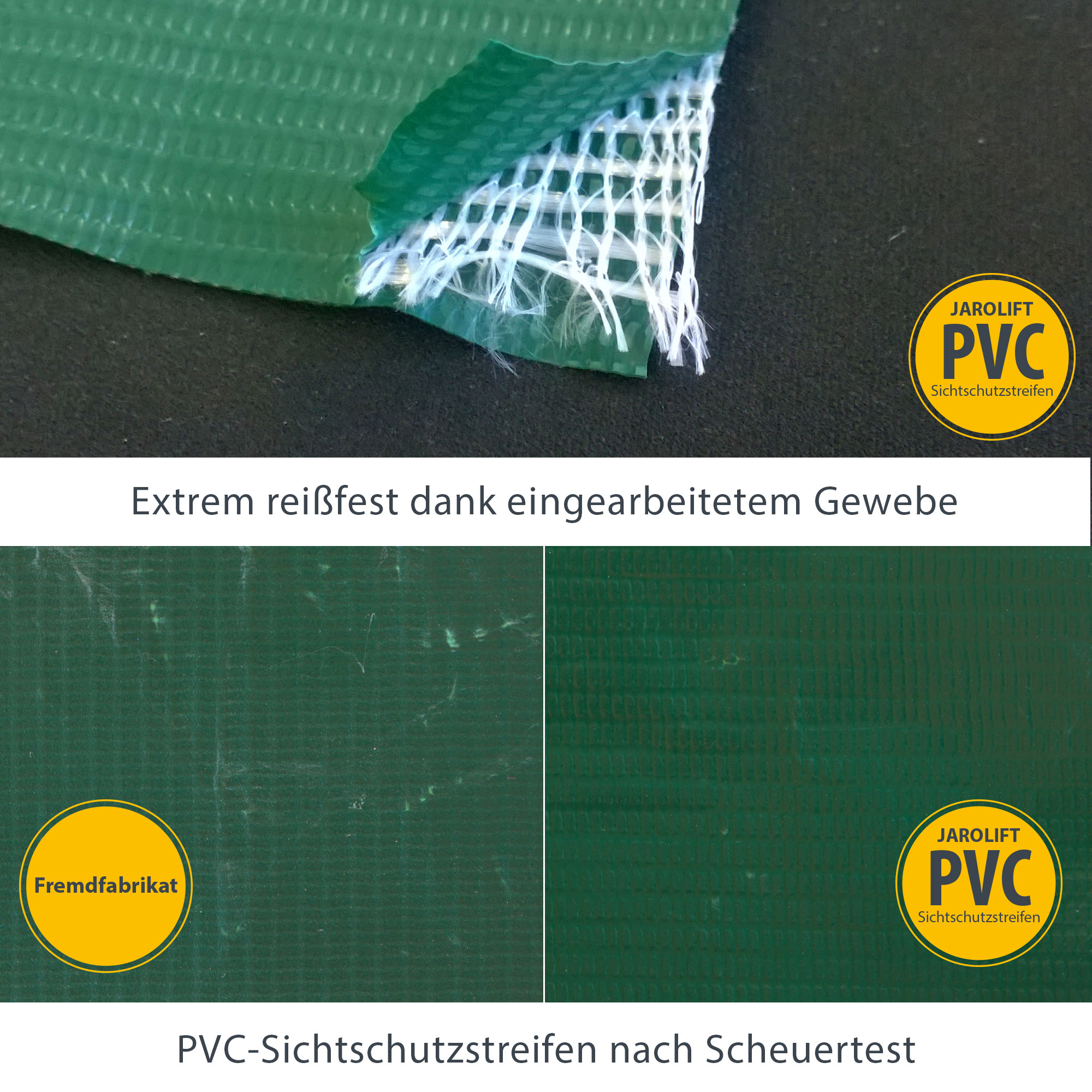 slider_image_c056623242a14bdc80ef8c404a10d98f PVC Sichtschutzstreifen mit eingearbeitetem Gewebe für erhöhte Reißfestigkeit