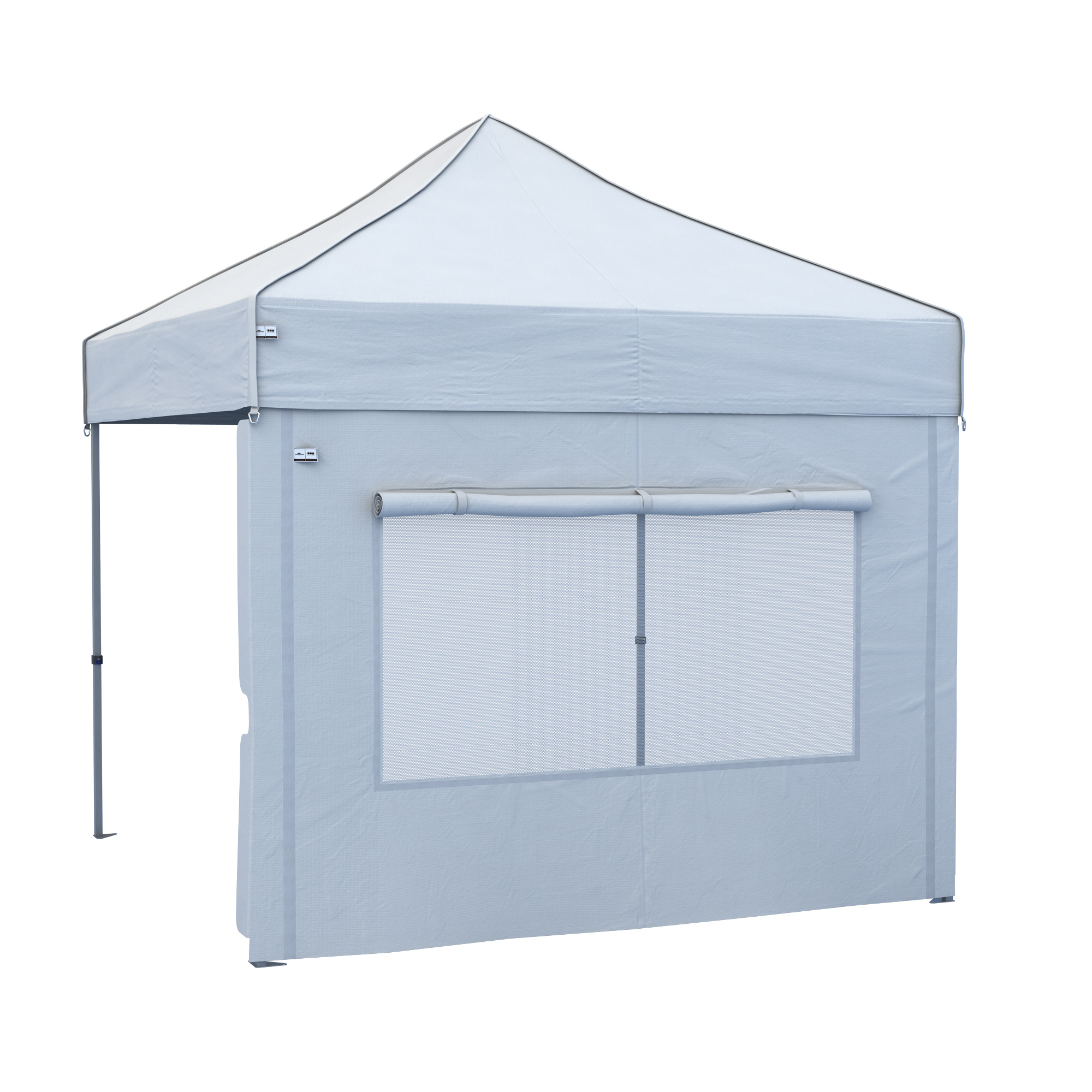 Seitenwand für Faltpavillon mit Fensteröffnung und stabiler Struktur