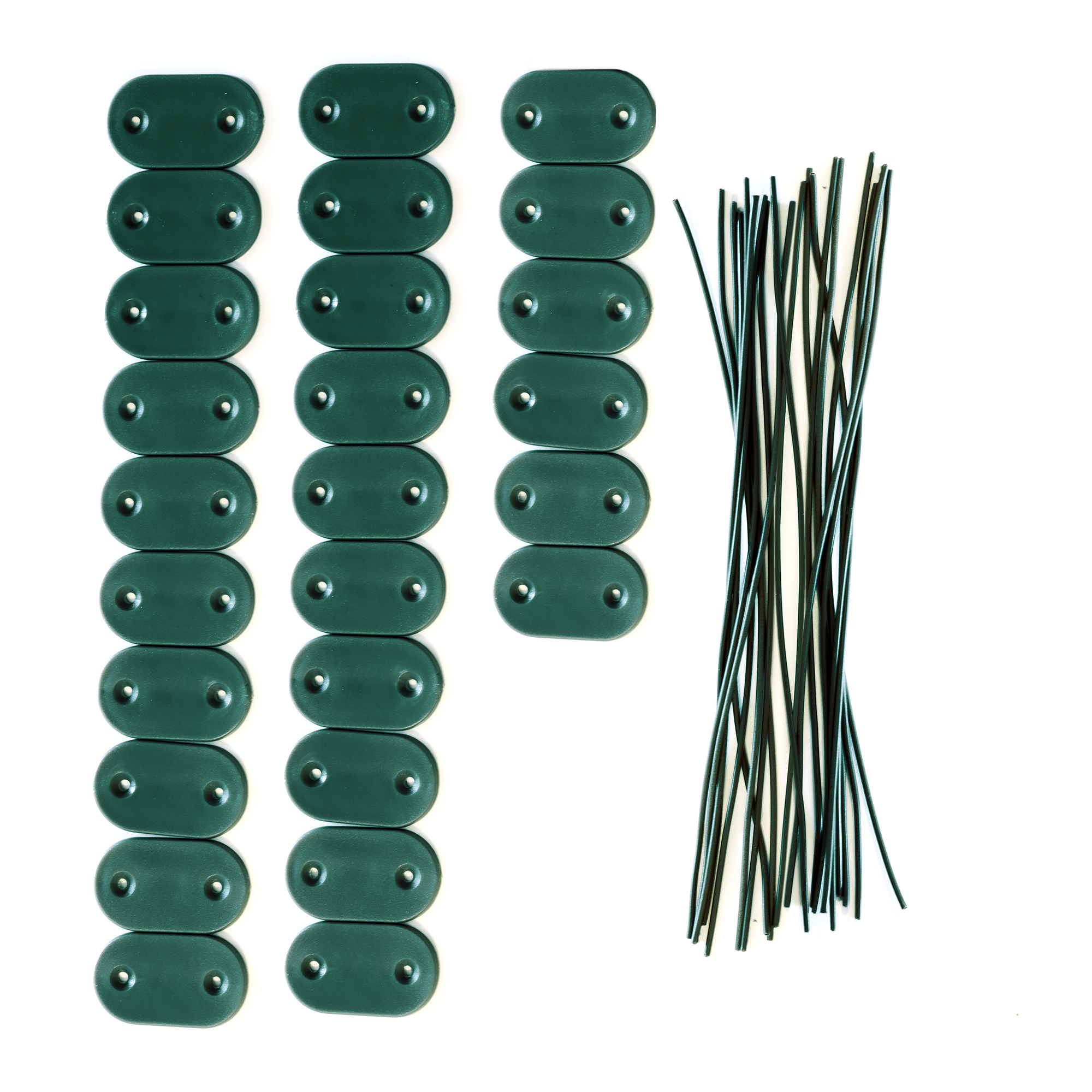 Befestigungskit für Sichtschutzmatten mit Clips und Kabelbindern