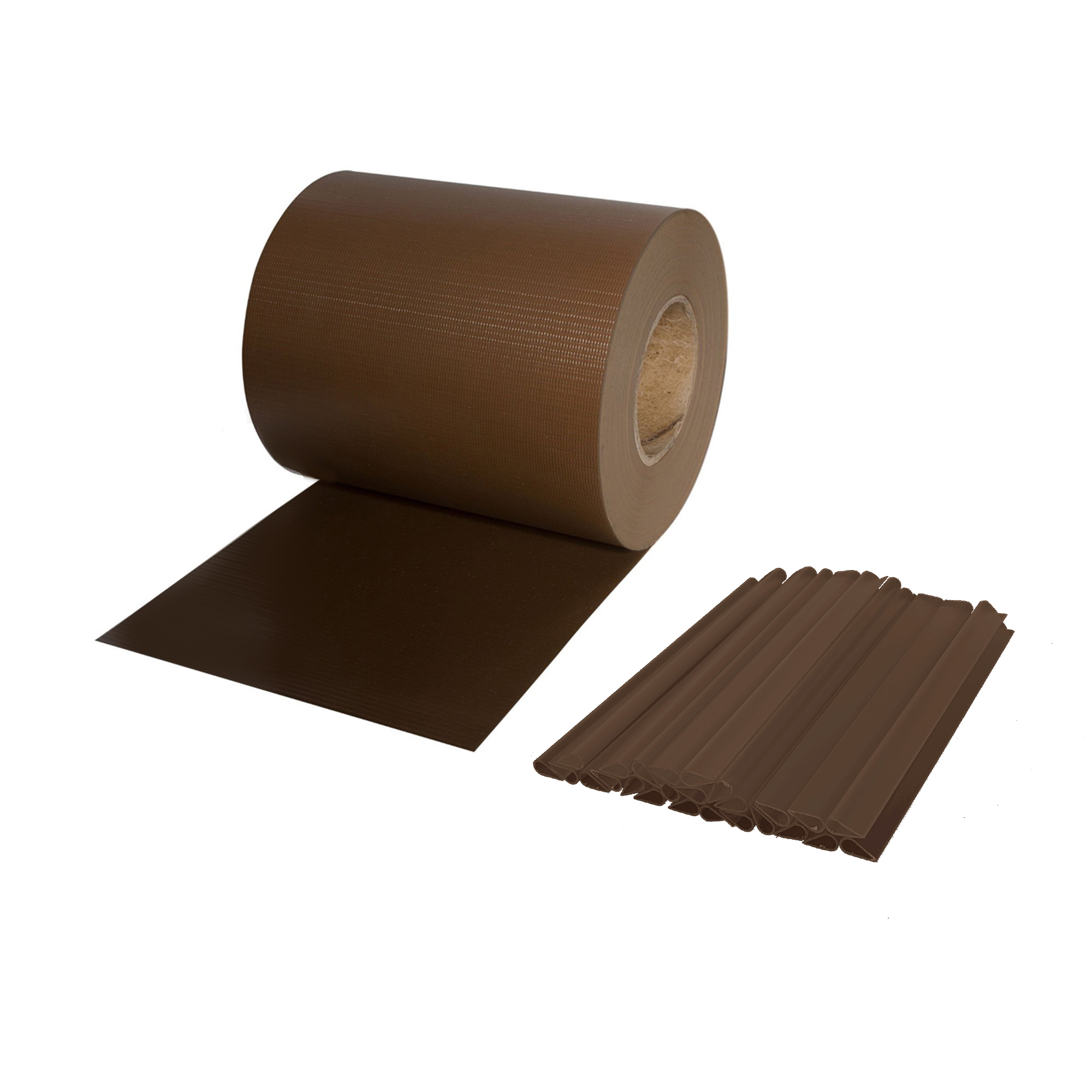 slider_image_c1f5fb5f778949d09c2012dd77b999b9 Rolle PVC Sichtschutzstreifen mit Sandsteinoptik und Befestigungselemente