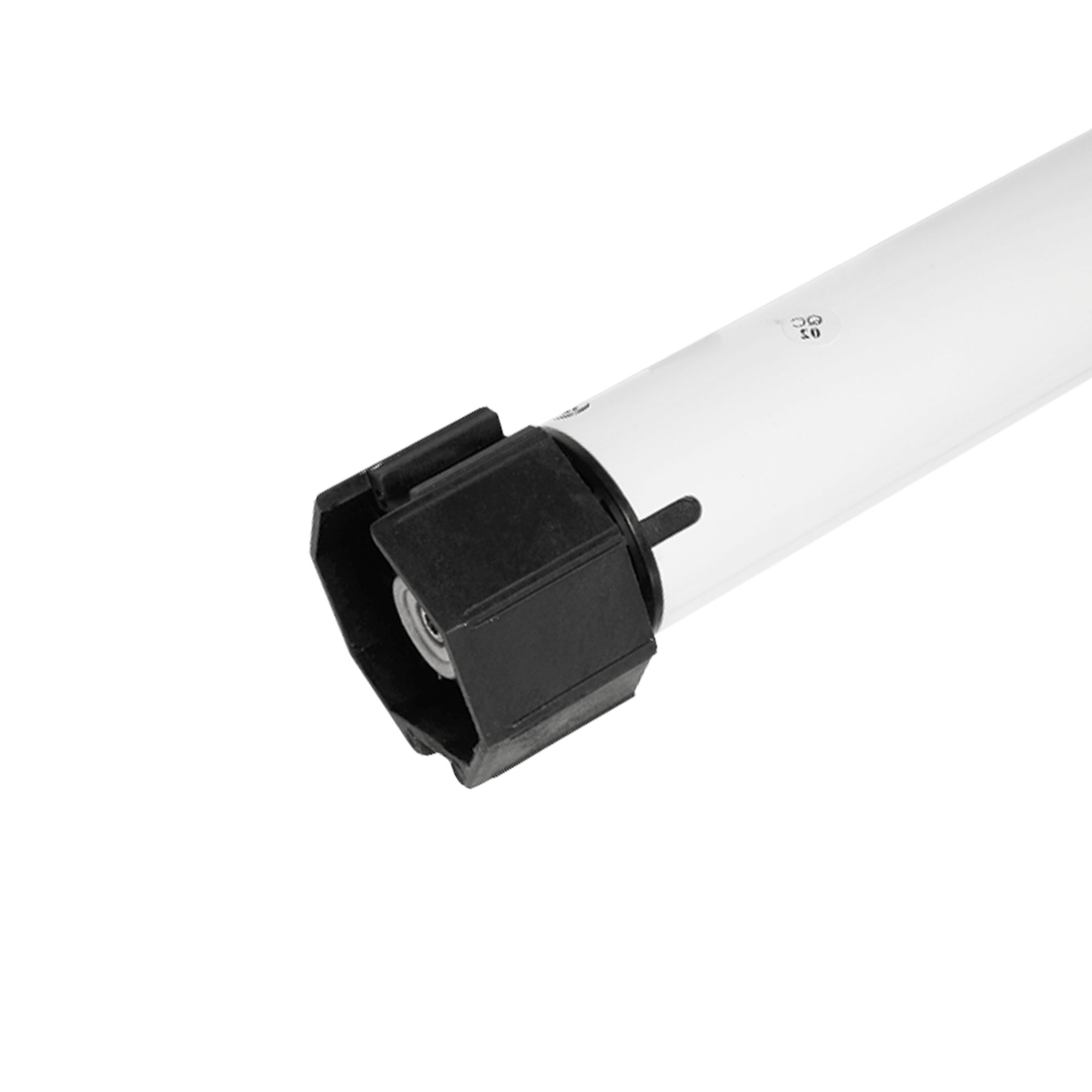 Funk-Rollladenmotor Universal mit zylindrischem Gehäuse und Anschlusskappe