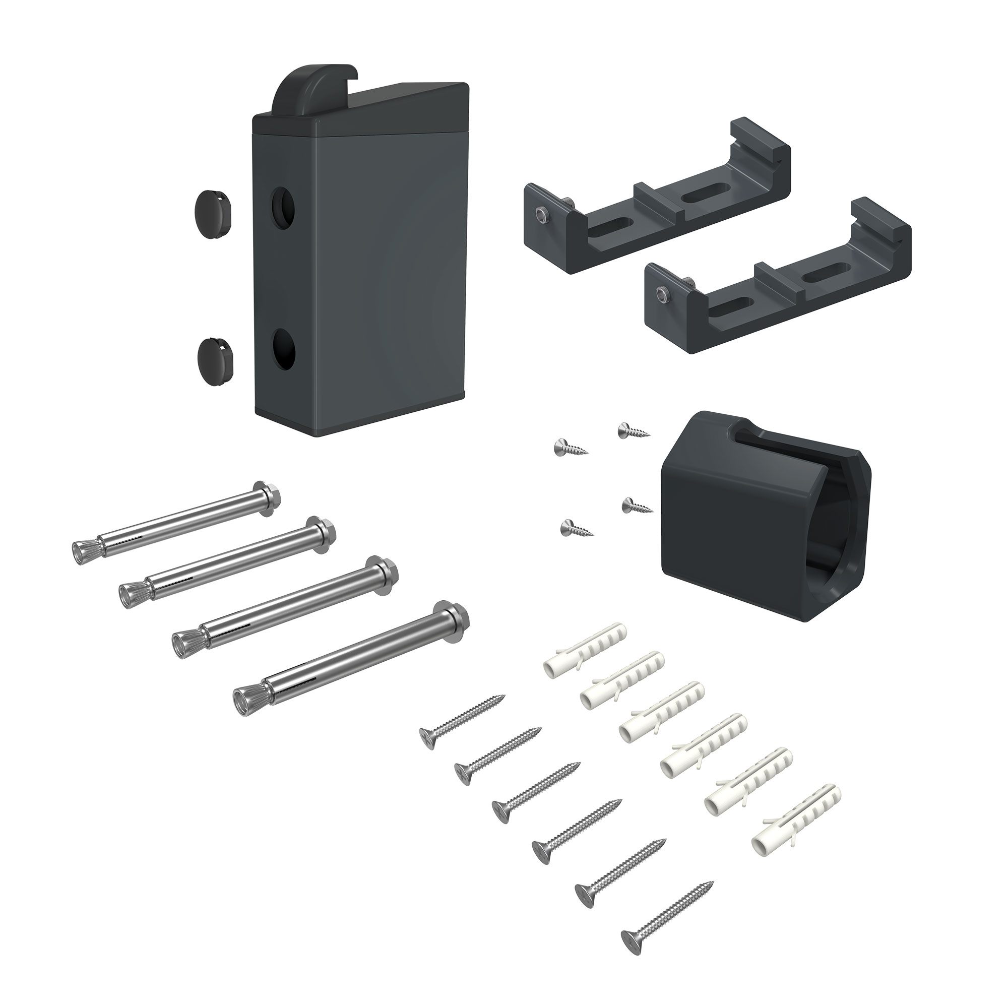 slider_image_84b95be8721449288c82fb58be233e05 Ersatzteilset für Seitenzugmarkise mit Halterungen, Schrauben und Abdeckungen