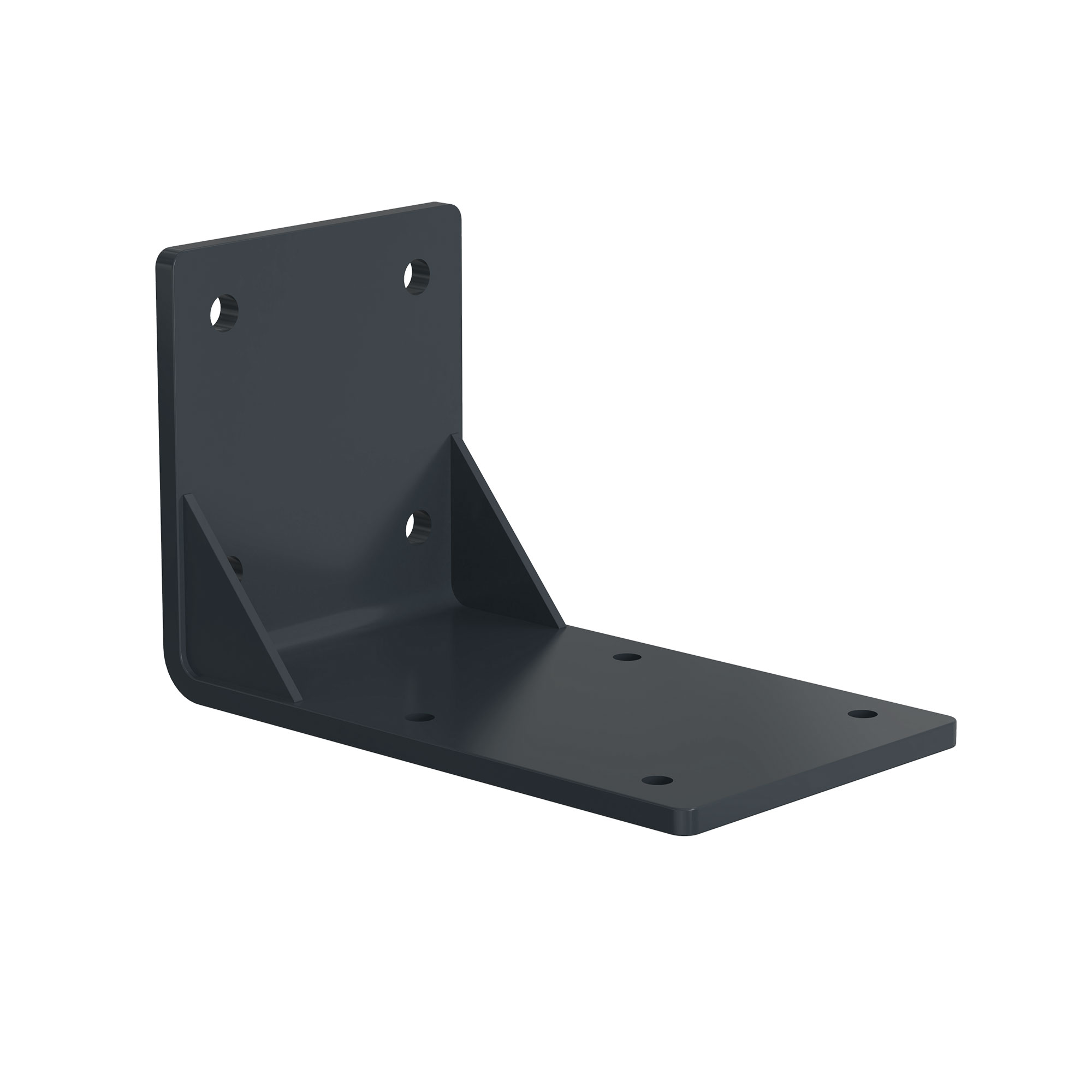 2er-Set Deckenhalterungen für Kassettenmarkise Curve 2000, L-förmige Metallkonstruktion