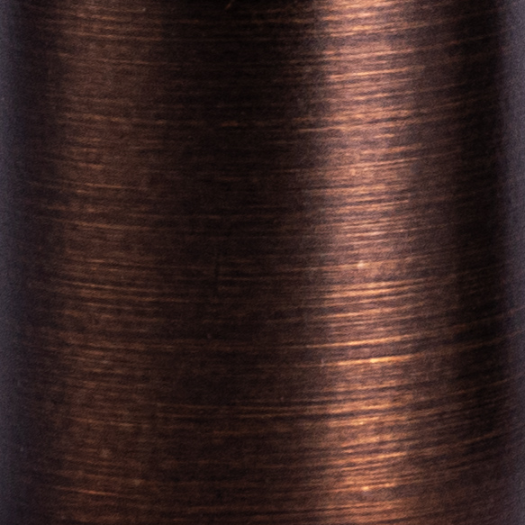 Deckenhalter für Gardinenstange mit Innenlauf, zylindrische Form, gebürstete Oberfläche