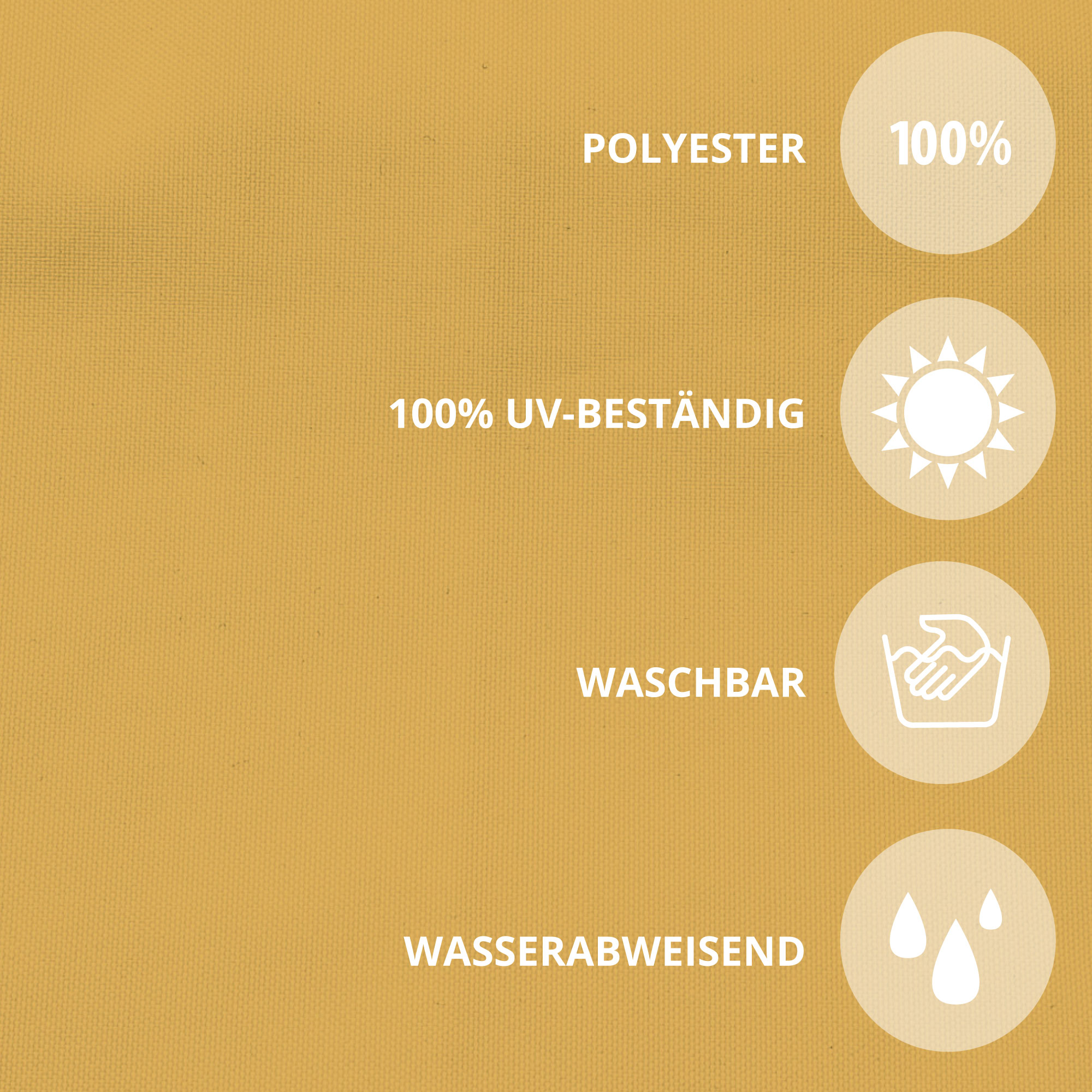 Balkonbespannung aus Polyester, UV-beständig, waschbar, wasserabweisend