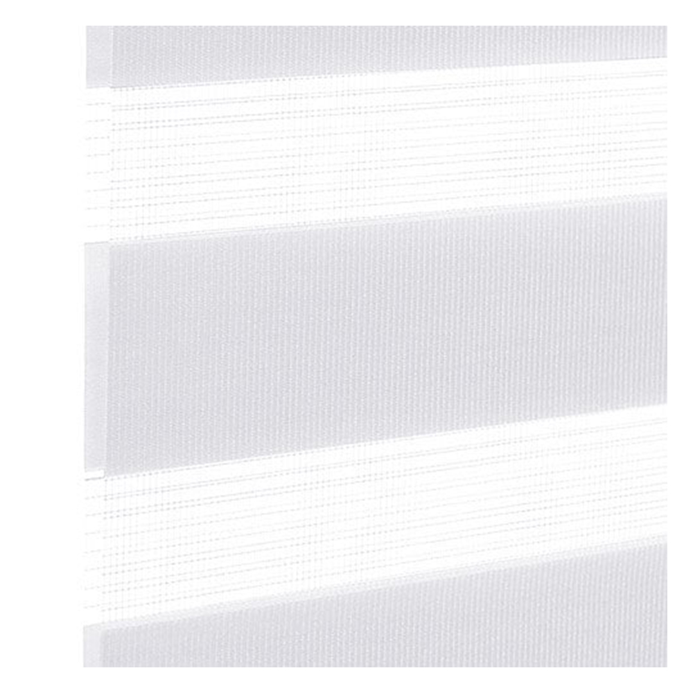 Stoffmuster für Doppelrollo nach Maß | BH100 reinweiß / lichtdurchlässig / London Stoffmuster für Doppelrollo nach Maß | BH100 reinweiß / lichtdurchlässig / London