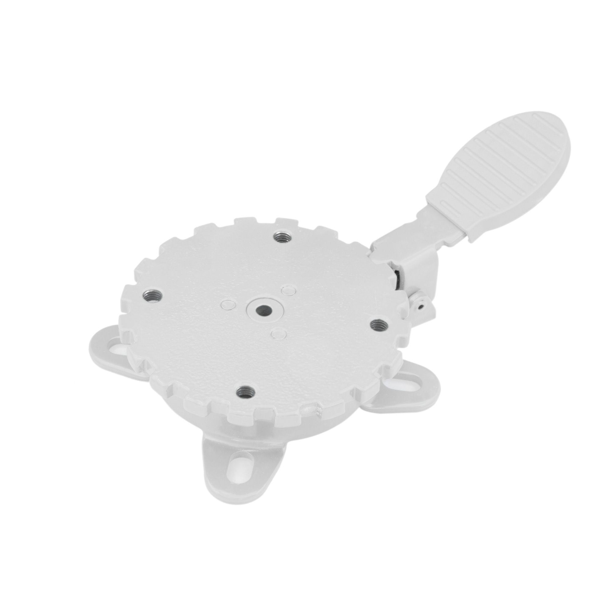 slider_image_ Drehmechanismus für Ampelschirm mit Hebel und Befestigungslöchern