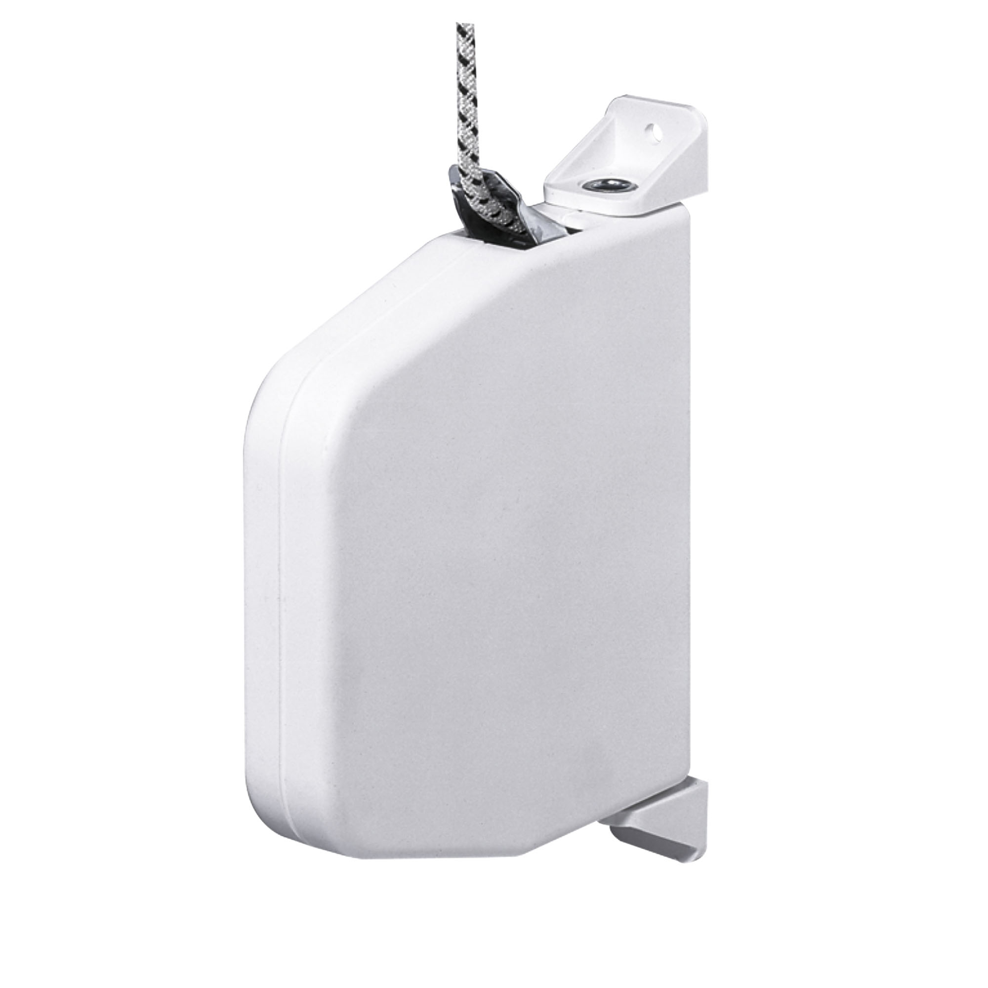 Mini Schwenk-Schnurwickler Aufputz | weiß / inkl. 5 m Schnur