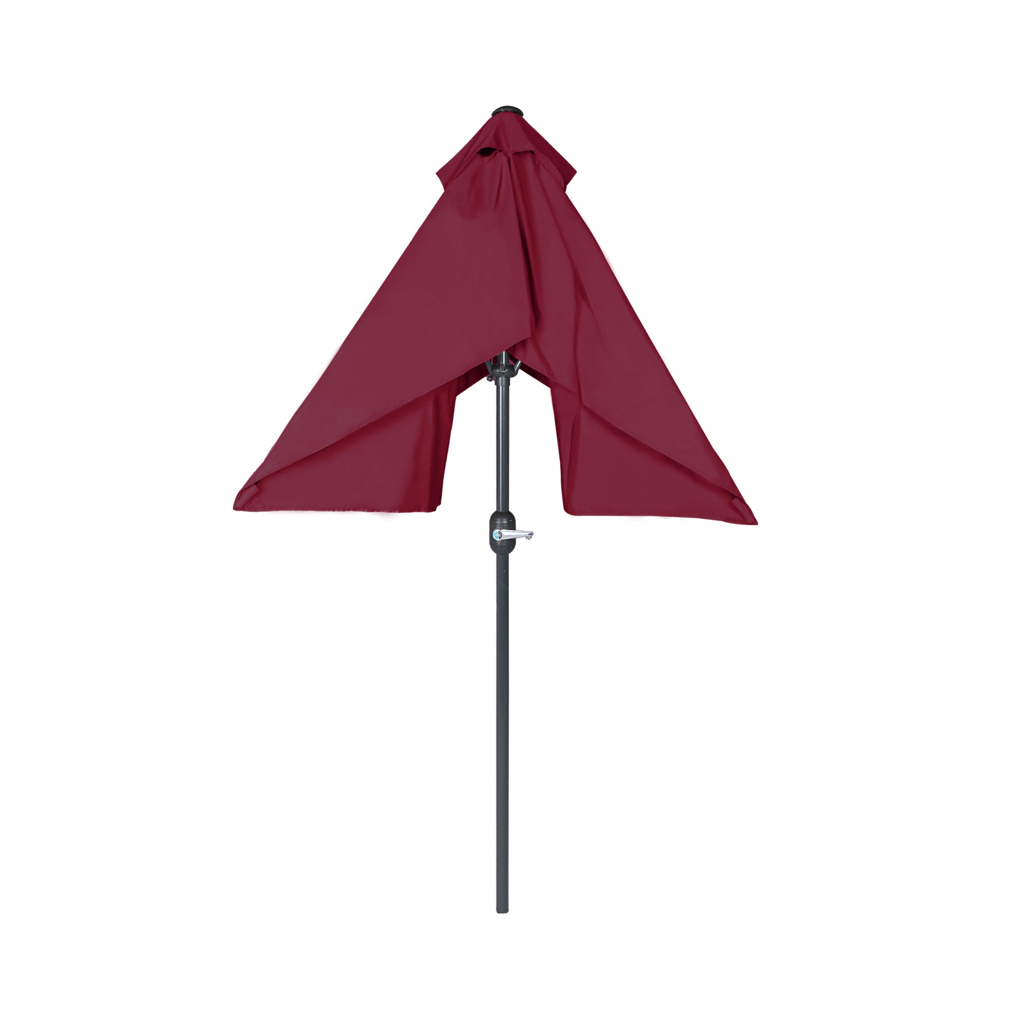 Kleiner knickbarer Sonnenschirm mit verstellbarem Ständer und Schirmdach