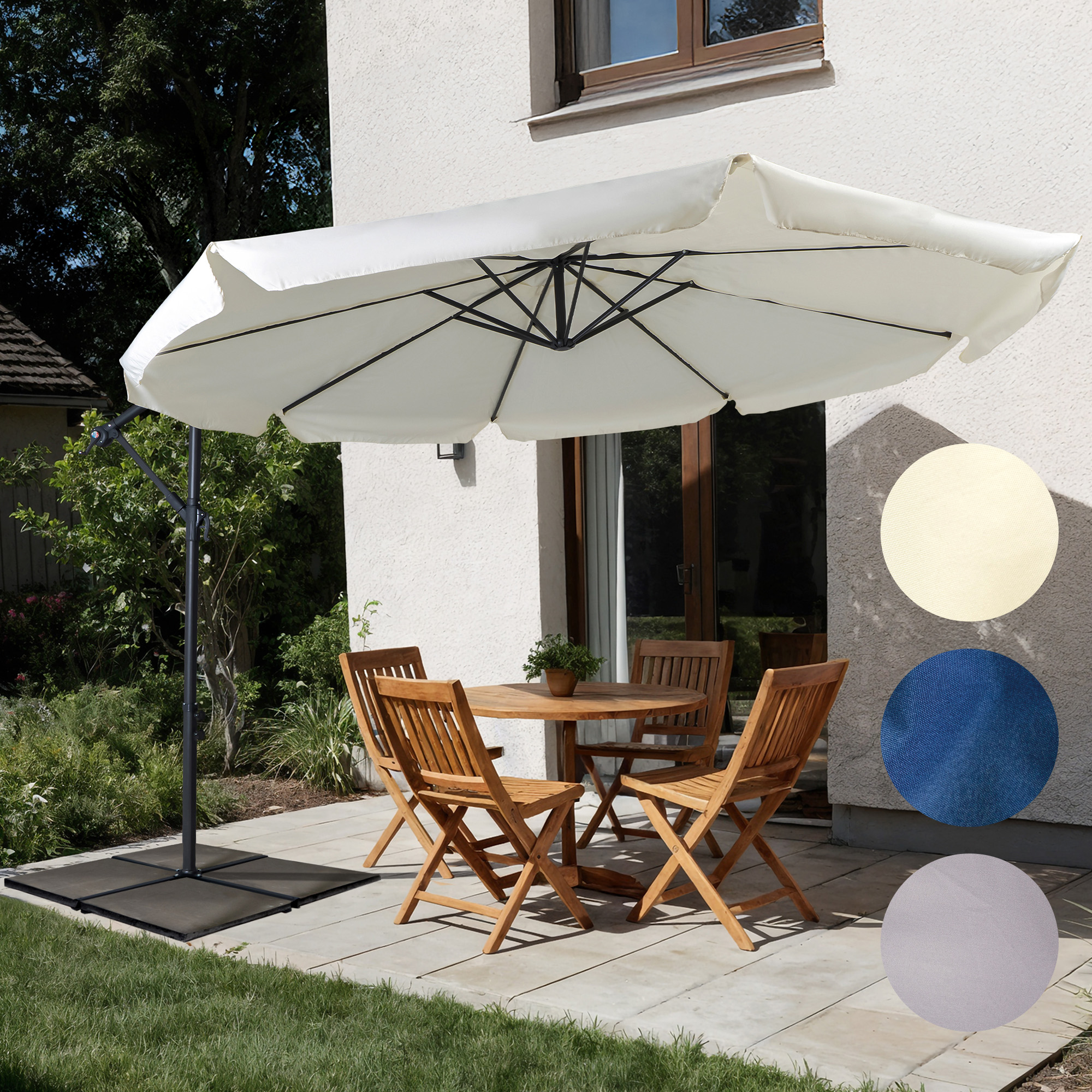 Basic Gartenschirm Rund (Typ nach Wahl)