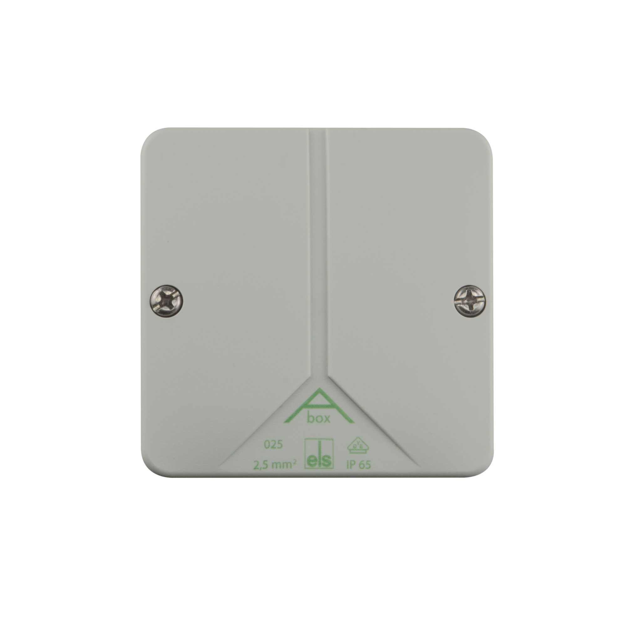 Aufputzdose mit Schrauben, geeignet für Kabelverbindungen, rechteckige Form, robuste Bauweise