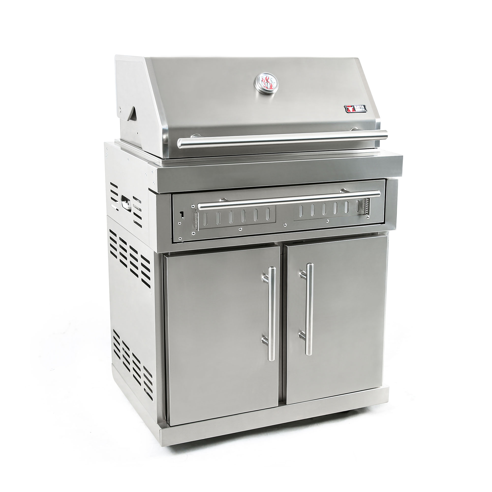 BRENNA Edelstahl-Erweiterungsmodul Holzkohlegrill MKG-400 Premium